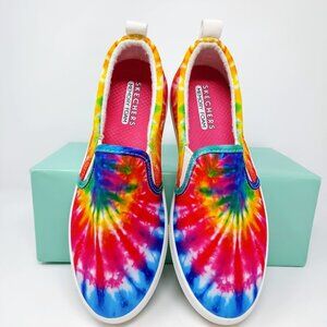 Tie Dye Slip On Sneakers New Skechers Hippie Hype Festival